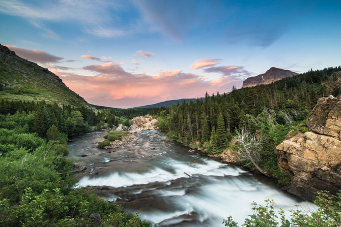 Swiftcurrent Falls - Glacier National Park, Montana